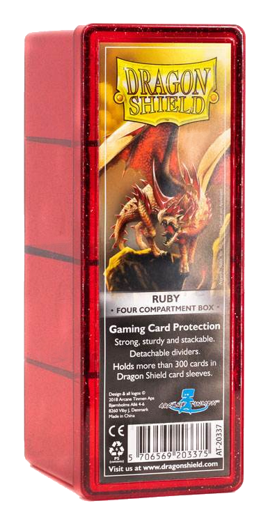 Dragon Shield: Four-Compartment Deck Box - Ruby | Gamers Paradise