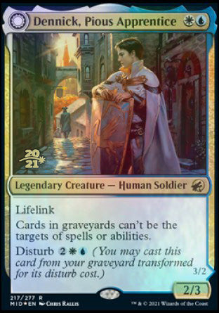 Dennick, Pious Apprentice // Dennick, Pious Apparition [Innistrad: Midnight Hunt Prerelease Promos] | Gamers Paradise