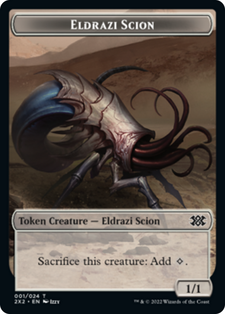 Boar // Eldrazi Scion Double-Sided Token [Double Masters 2022 Tokens] | Gamers Paradise