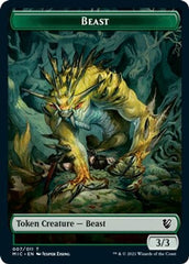 Beast (007) // Spider Double-Sided Token [Innistrad: Midnight Hunt Commander Tokens] | Gamers Paradise