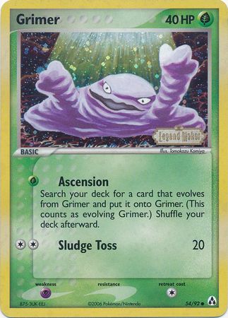 Grimer (54/92) (Stamped) [EX: Legend Maker] | Gamers Paradise