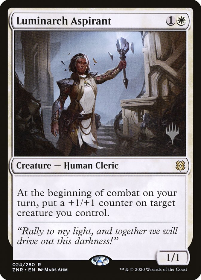 Luminarch Aspirant (Promo Pack) [Zendikar Rising Promos] | Gamers Paradise