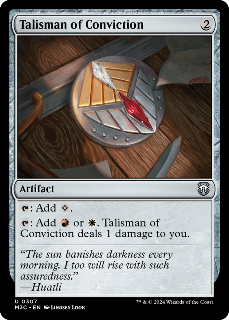 Talisman of Conviction (Ripple Foil) [Modern Horizons 3 Commander] | Gamers Paradise