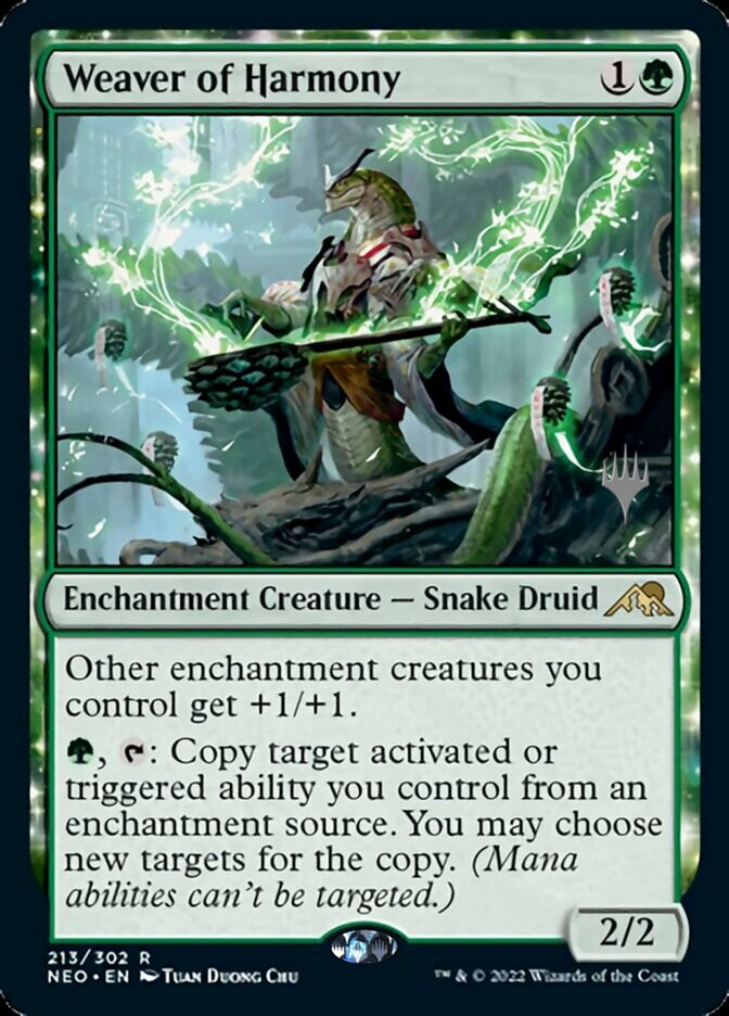 Weaver of Harmony (Promo Pack) [Kamigawa: Neon Dynasty Promos] | Gamers Paradise