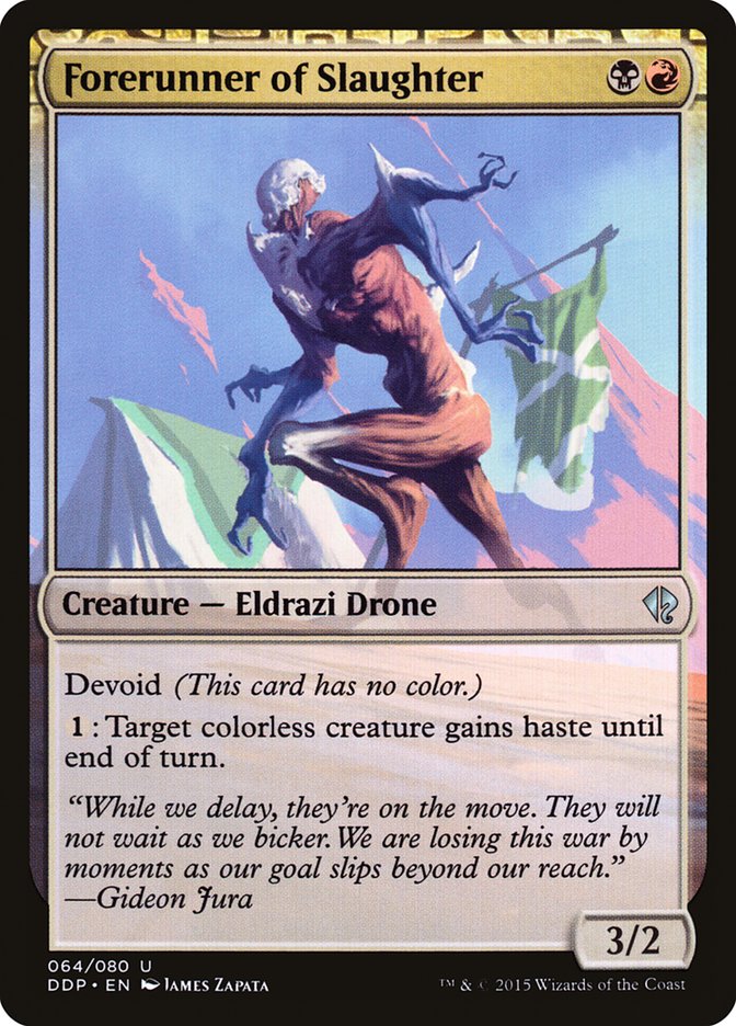 Forerunner of Slaughter [Duel Decks: Zendikar vs. Eldrazi] | Gamers Paradise