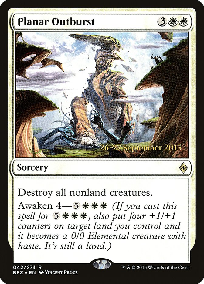 Planar Outburst [Battle for Zendikar Prerelease Promos] | Gamers Paradise