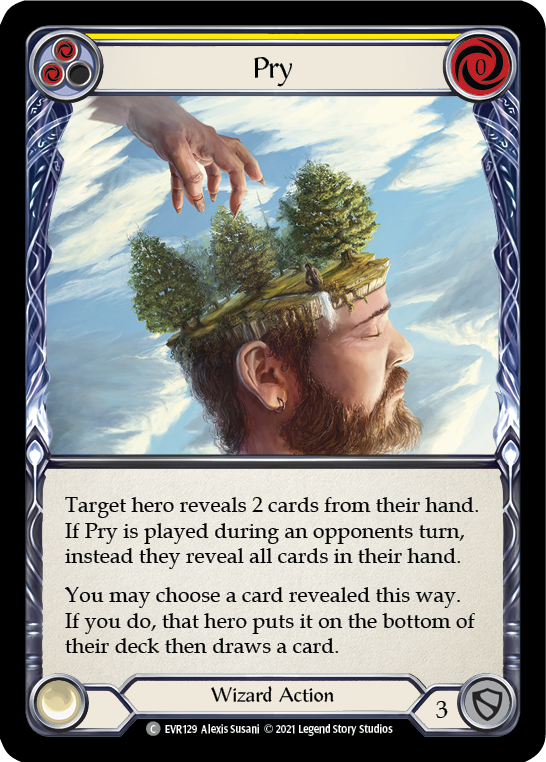 Pry (Yellow) [EVR129] (Everfest)  1st Edition Rainbow Foil | Gamers Paradise