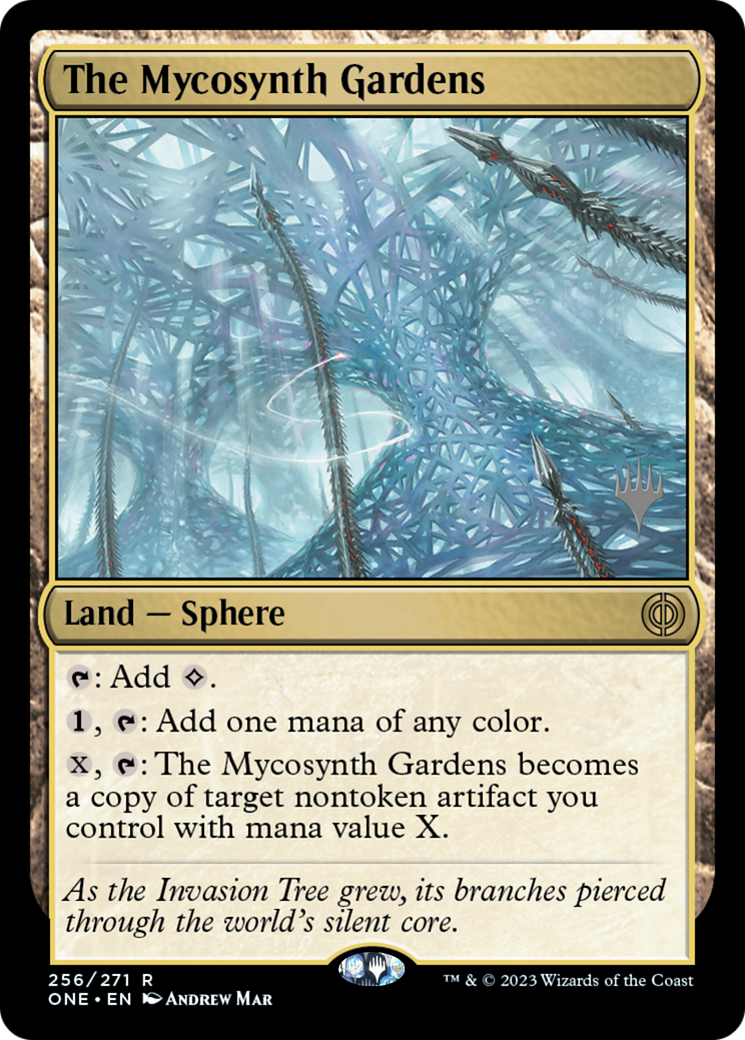 The Mycosynth Gardens (Promo Pack) [Phyrexia: All Will Be One Promos] | Gamers Paradise
