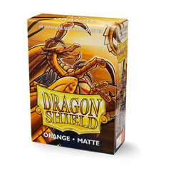 Dragon Shield: Japanese Size 60ct Sleeves - Orange (Matte) | Gamers Paradise