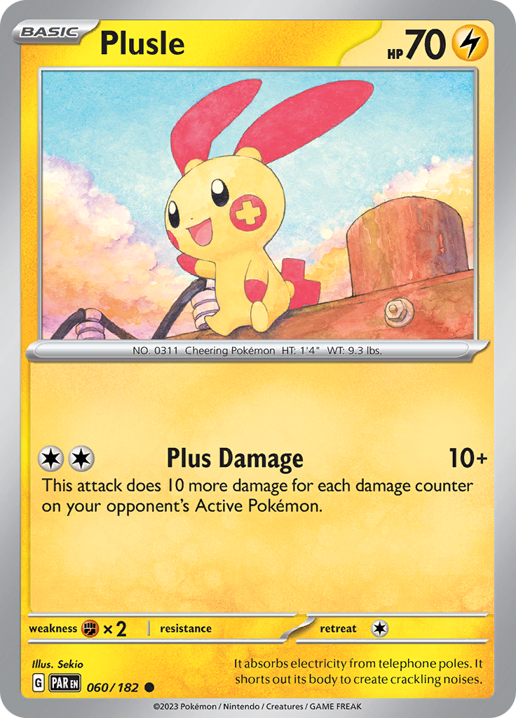 Plusle (060/182) [Scarlet & Violet: Paradox Rift] | Gamers Paradise