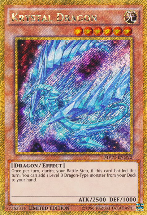 Krystal Dragon [MVP1-ENGV2] Gold Secret Rare | Gamers Paradise