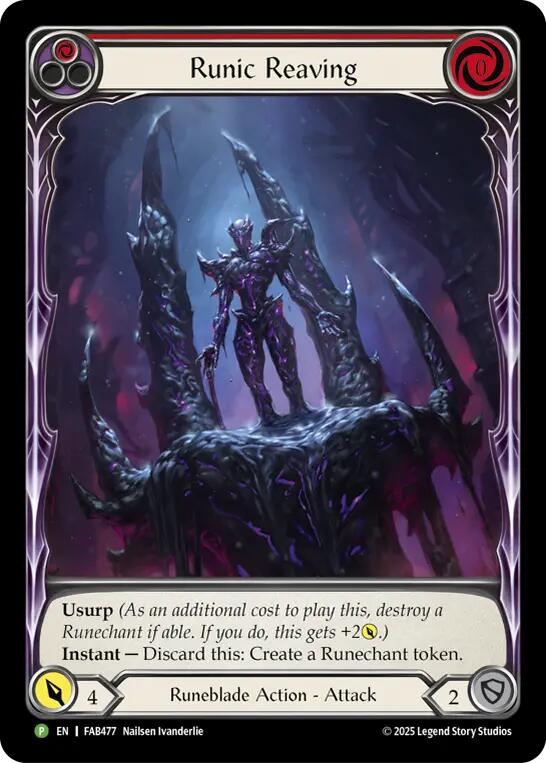 Runic Reaving [FAB477] (Promo)  Rainbow Foil | Gamers Paradise