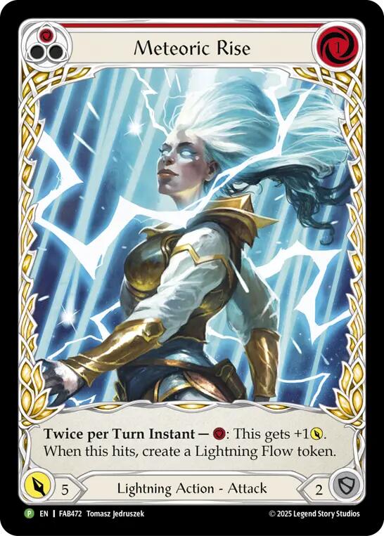 Meteoric Rise [FAB472] (Promo)  Rainbow Foil | Gamers Paradise