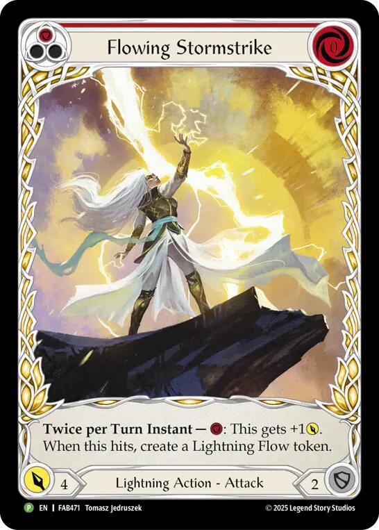 Flowing Stormstrike [FAB471] (Promo)  Rainbow Foil | Gamers Paradise