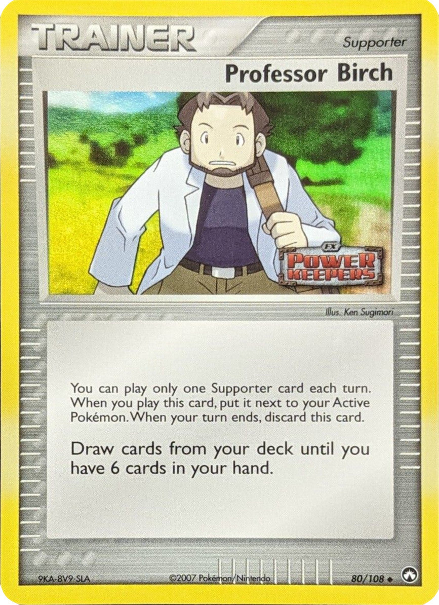 Professor Birch (80/108) (Stamped) [EX: Power Keepers] | Gamers Paradise