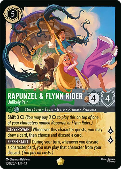 Rapunzel & Flynn Rider - Unlikely Pair (100/204) [Attack of the Vine!] | Gamers Paradise