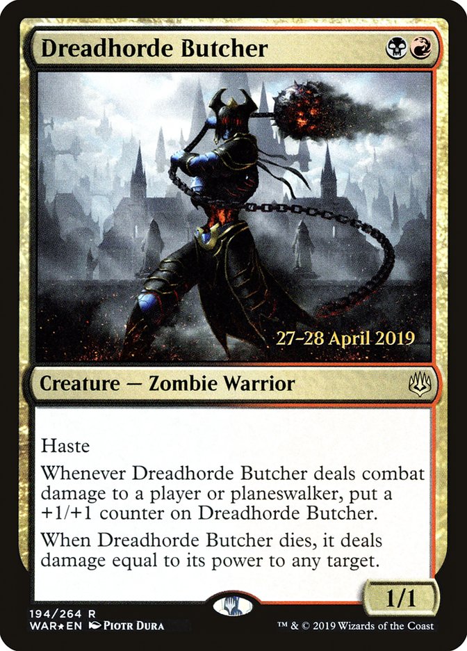 Dreadhorde Butcher [War of the Spark Prerelease Promos] | Gamers Paradise