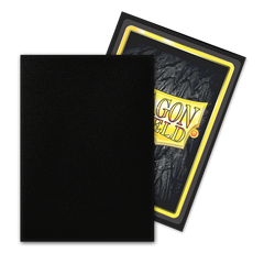 Dragon Shield: Standard 100ct Sleeves - Black (Non-Glare Matte) | Gamers Paradise