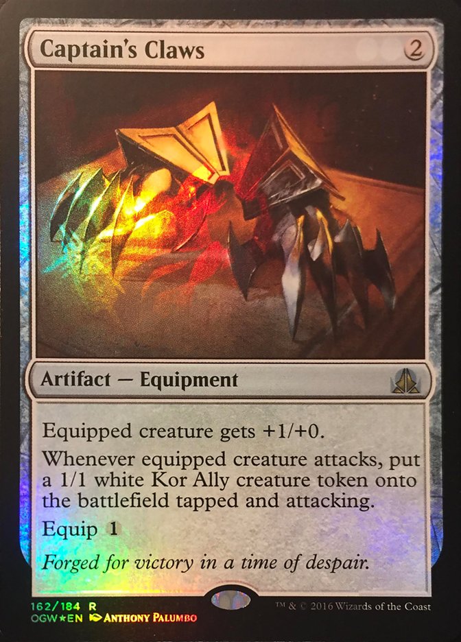 Captain's Claws (Standard Showdown Misprint) [Oath of the Gatewatch Promos] | Gamers Paradise