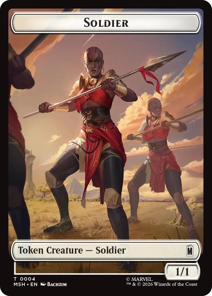 Soldier // Clue Double-Sided Token [Marvel Super Heroes Tokens] | Gamers Paradise