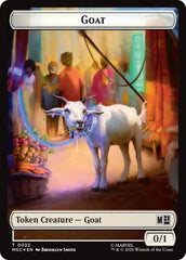 Goat // Soldier Double-Sided Token (Surge Foil) [Marvel Super Heroes Commander Tokens] | Gamers Paradise