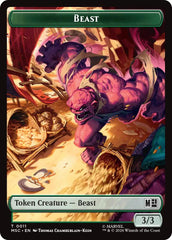 Beast // Vibranium Double-Sided Token [Marvel Super Heroes Commander Tokens] | Gamers Paradise