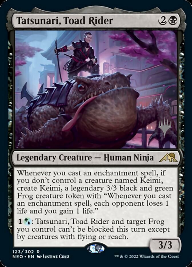 Tatsunari, Toad Rider (Promo Pack) [Kamigawa: Neon Dynasty Promos] | Gamers Paradise