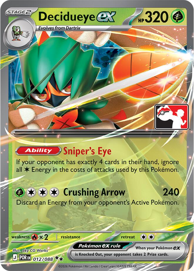 Decidueye ex (012/088) [Prize Pack Series Nine] | Gamers Paradise