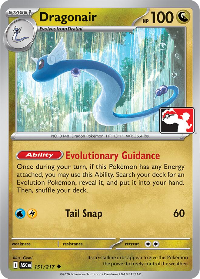 Dragonair (151/217) [Prize Pack Series Nine] | Gamers Paradise