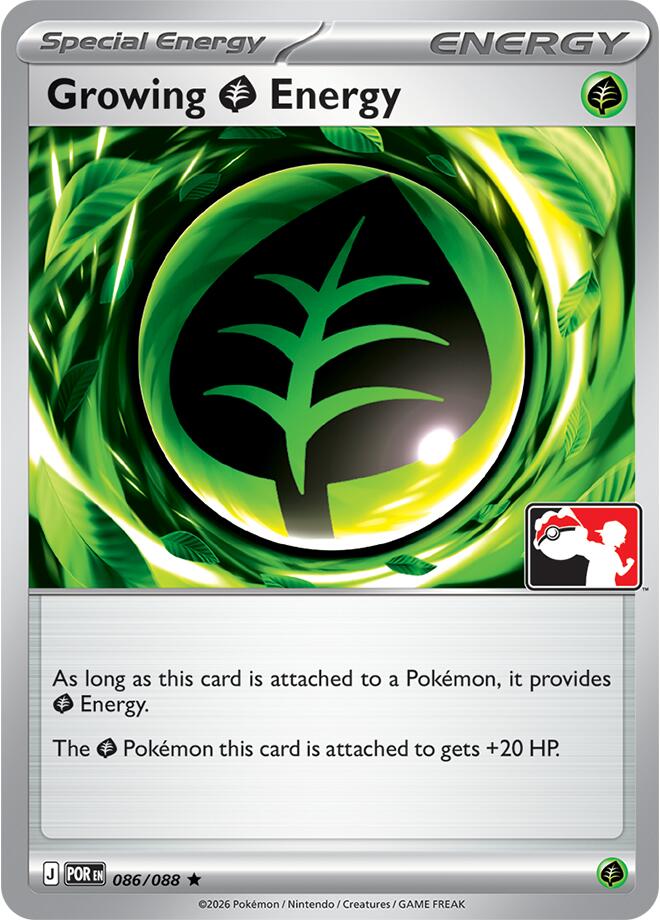 Growing Grass Energy (086/088) [Prize Pack Series Nine] | Gamers Paradise
