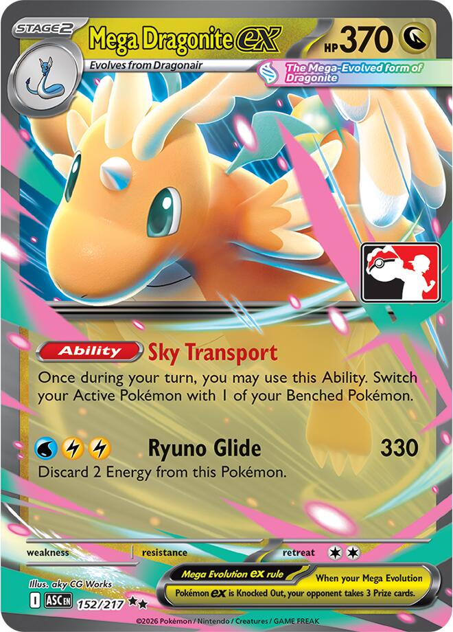 Mega Dragonite ex (152/217) [Prize Pack Series Nine] | Gamers Paradise