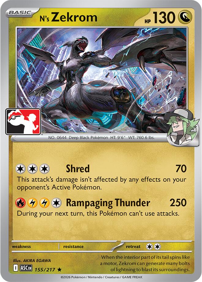 N's Zekrom (155/217) [Prize Pack Series Nine] | Gamers Paradise