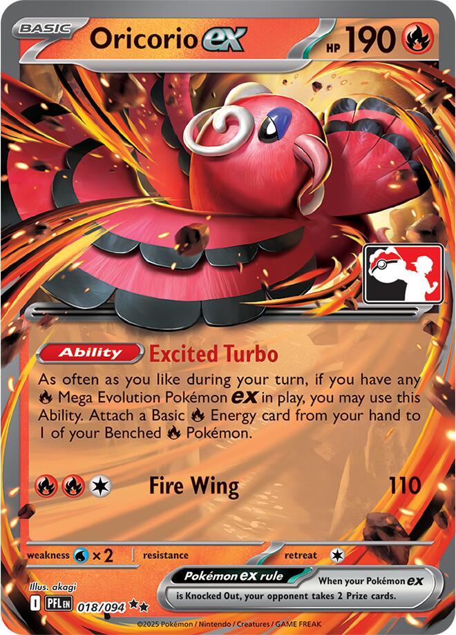 Oricorio ex (018/094) [Prize Pack Series Nine] | Gamers Paradise