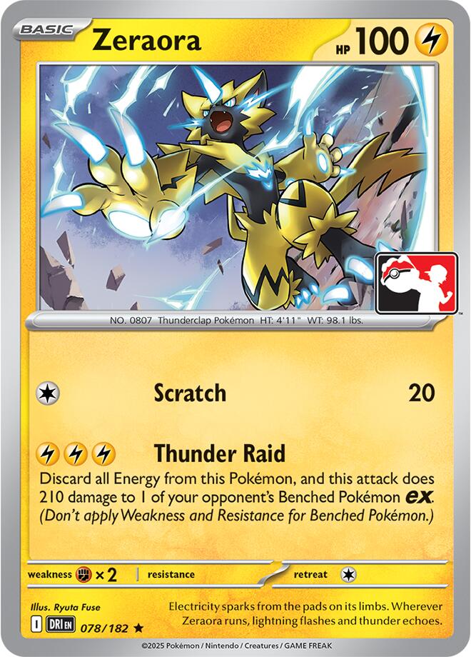 Zeraora (078/182) [Prize Pack Series Nine] | Gamers Paradise