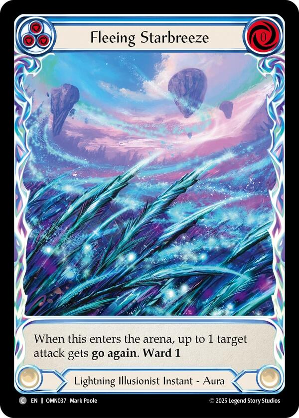 Fleeing Starbreeze (Extended Art) [OMN037] (Omens of the Third Age)  Cold Foil | Gamers Paradise