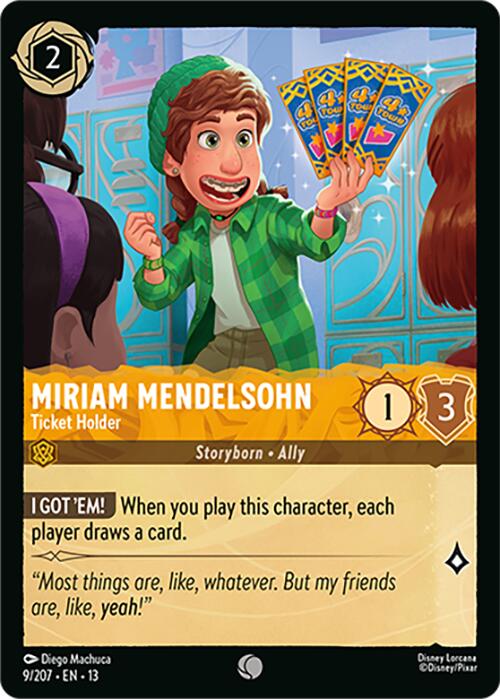 Miriam Mendelsohn - Ticket Holder (9/207) [Attack of the Vine!] | Gamers Paradise