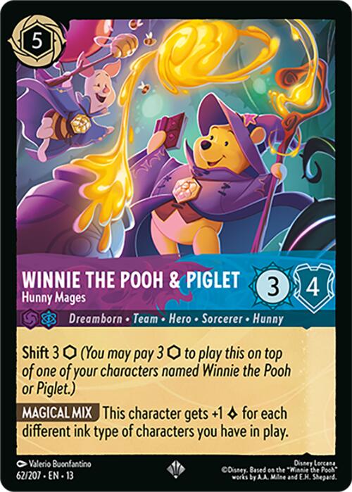 Winnie the Pooh & Piglet - Hunny Mages (62/207) [Attack of the Vine!] | Gamers Paradise
