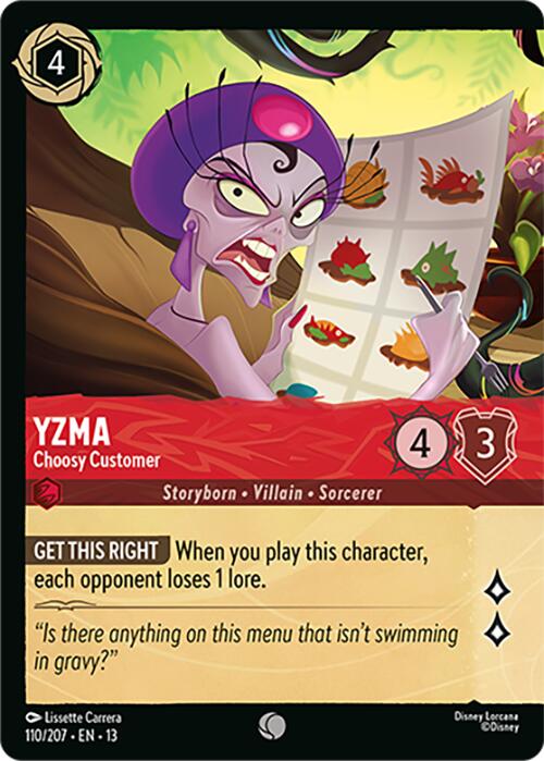 Yzma - Choosy Customer (Foil) (110/204) [Attack of the Vine!] | Gamers Paradise