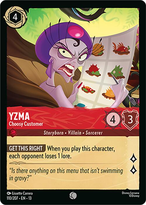 Yzma - Choosy Customer (110/204) [Attack of the Vine!] | Gamers Paradise