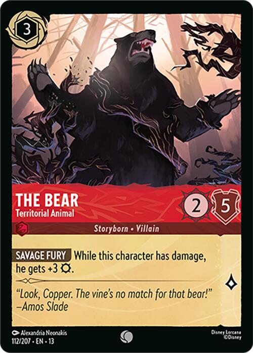 The Bear - Territorial Animal (112/207) [Attack of the Vine!] | Gamers Paradise