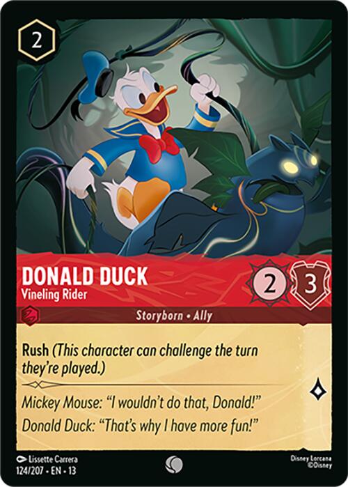 Donald Duck - Vineling Rider (124/207) [Attack of the Vine!] | Gamers Paradise