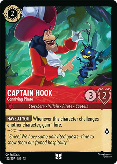 Captain Hook - Conniving Pirate (130/207) [Attack of the Vine!] | Gamers Paradise