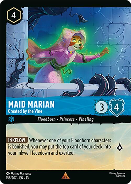 Maid Marian - Created by the Vine (Foil) (158/207) [Attack of the Vine!] | Gamers Paradise
