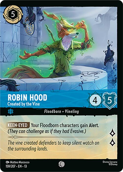 Robin Hood - Created by the Vine (Foil) (159/207) [Attack of the Vine!] | Gamers Paradise