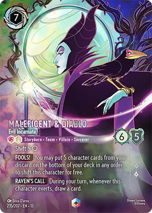 Maleficent & Diablo - Evil Incarnate (Enchanted) (235/207) [Attack of the Vine!] | Gamers Paradise
