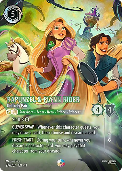 Rapunzel & Flynn Rider - Unlikely Pair (Enchanted) (239/207) [Attack of the Vine!] | Gamers Paradise