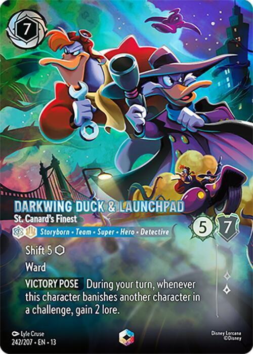 Darkwing Duck & Launchpad - St. Canard's Finest (Enchanted) (242/207) [Attack of the Vine!] | Gamers Paradise