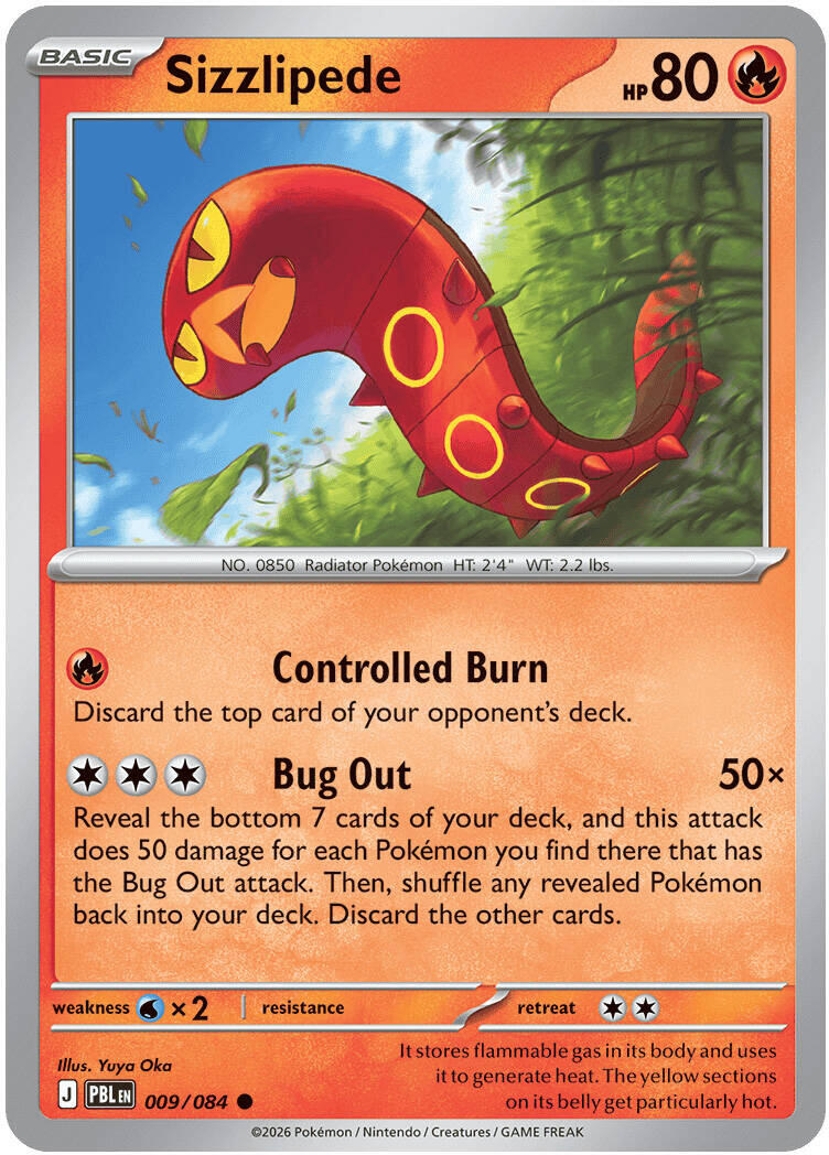 Sizzlipede (009/084) [Mega Evolution: Pitch Black] | Gamers Paradise