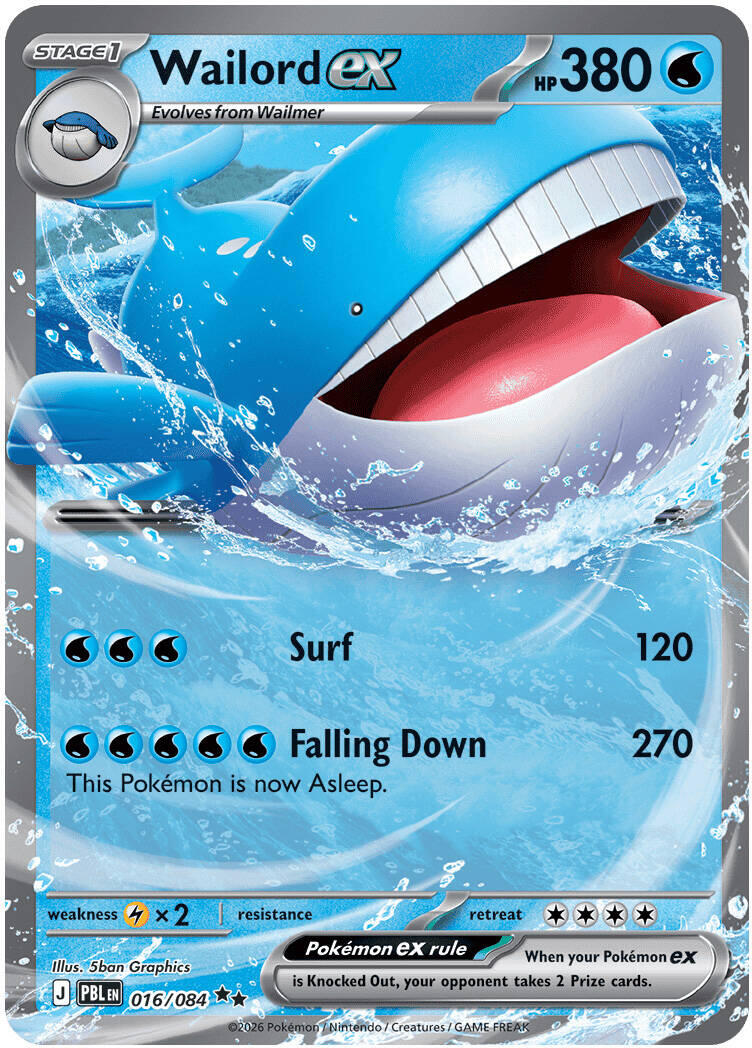 Wailord ex (016/084) [Mega Evolution: Pitch Black] | Gamers Paradise
