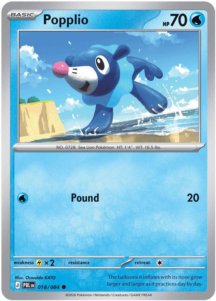 Popplio (018/084) [Mega Evolution: Pitch Black] | Gamers Paradise
